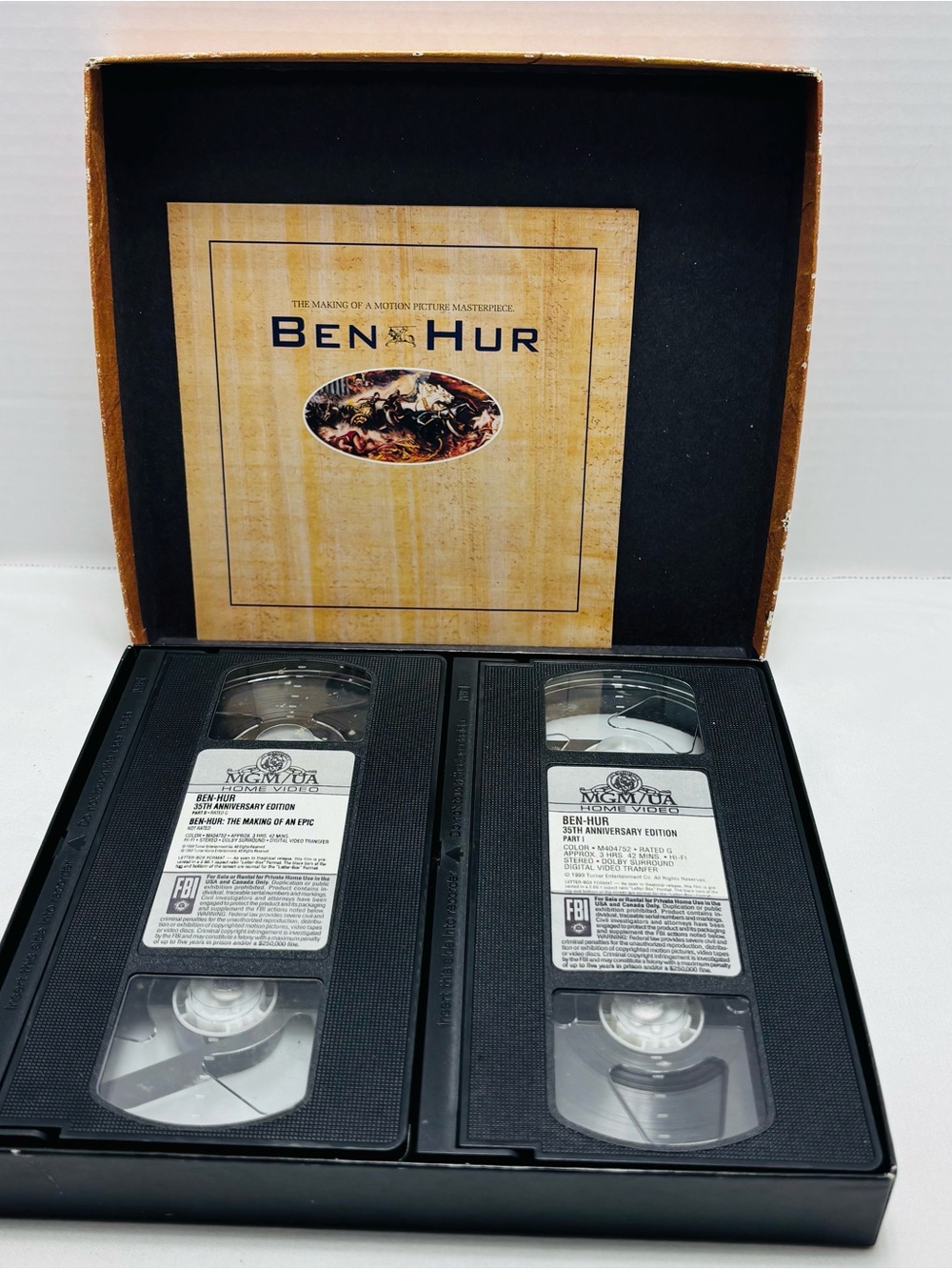 BEN-HUR 35th Anniversary Edition VHS Box Set, 2 VHS Tapes with Booklet - Picture 3 of 3